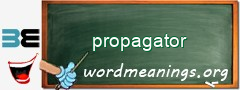 WordMeaning blackboard for propagator